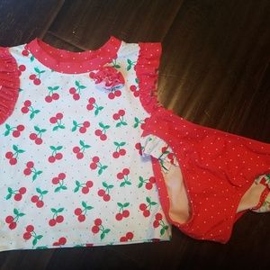 Circo Toddler Girls Cherry Swimsuit